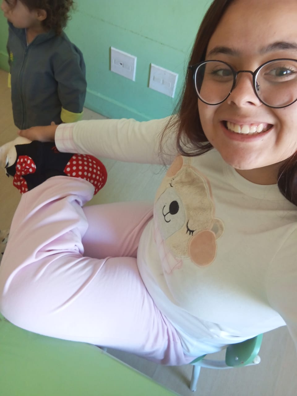 Momento fofo com ursinho